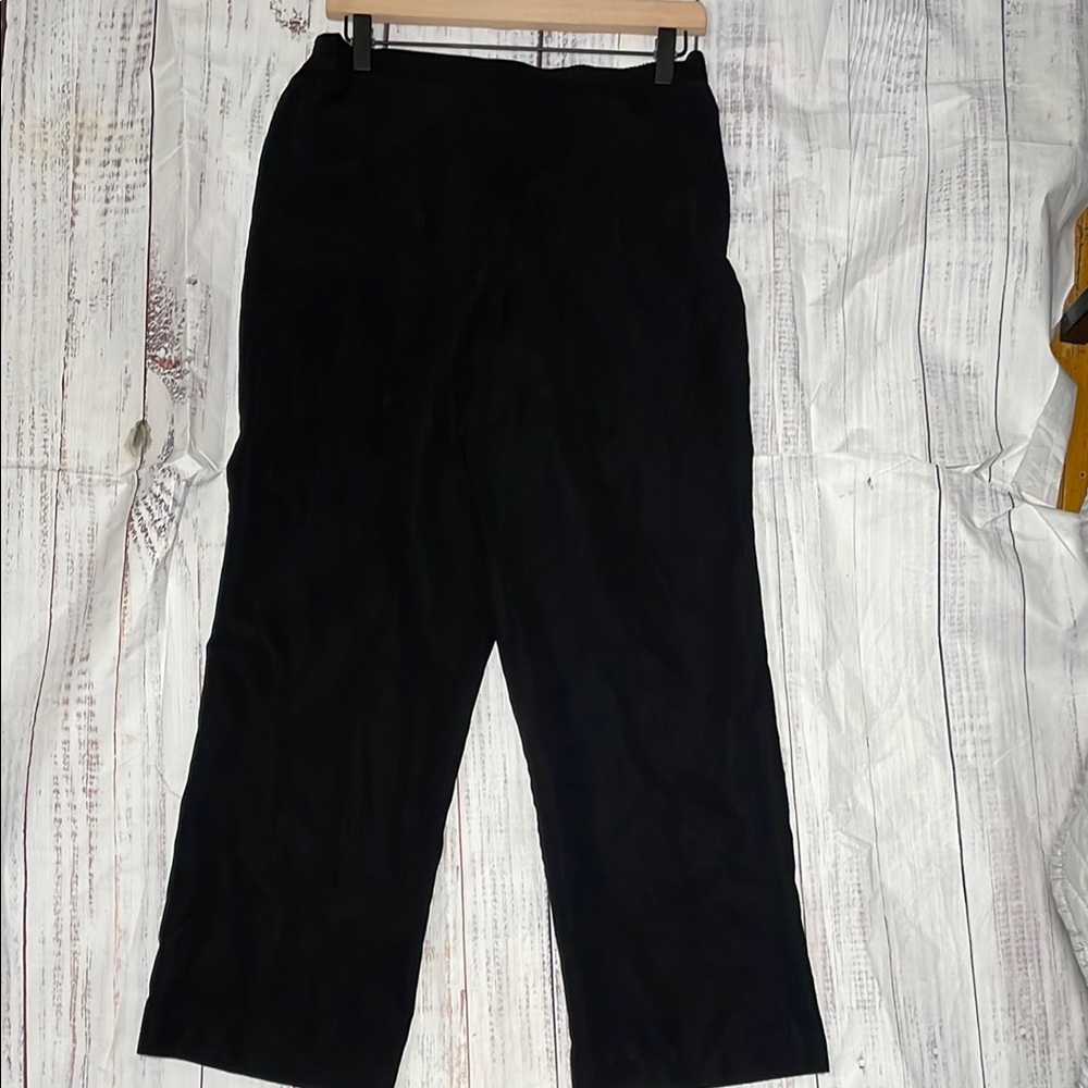 Alfred Dunner Black Dress Pants Straight-Leg